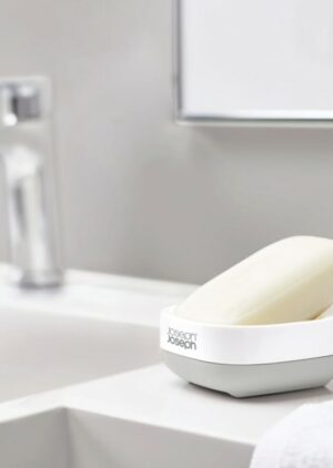 slim compact grey soap dish 70511