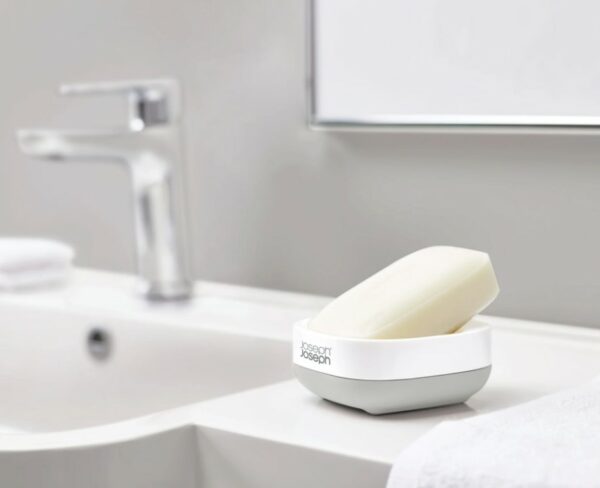 slim compact grey soap dish 70511